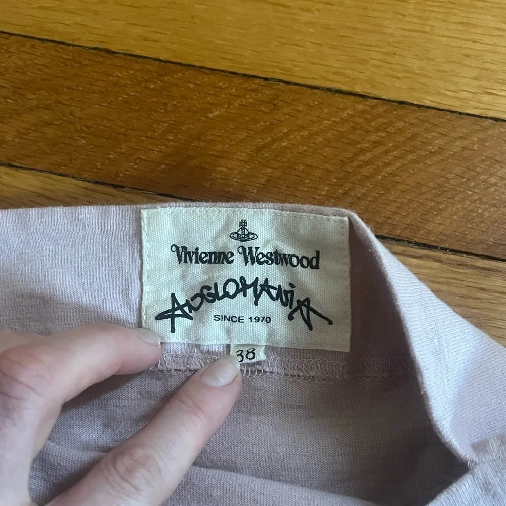Unique Vivienne Westwood Anglophilia light pink square long sleeve shirt - Picture 3 of 7